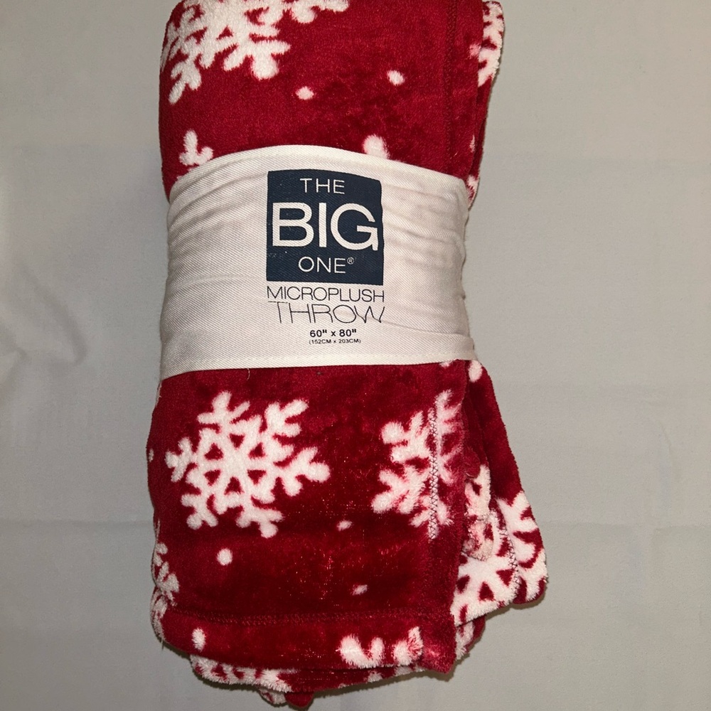 The Big One Red Microplush Throw